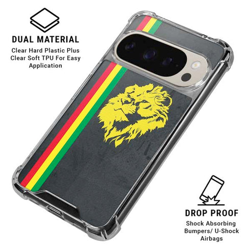 Vertical Banner - Lion of Judah Pixel 9/9 Pro Clear Case